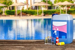 pool chemicals by pool